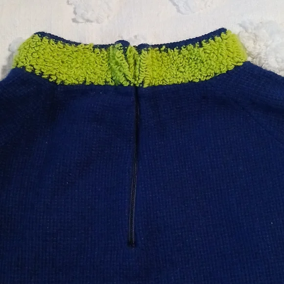 Stunning Vintage Lady Lisa  1960s-70s  Plush Tunic Sweater Unique! ⚜️👑⚜️ - Picture 6 of 8